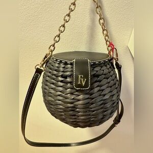 Frances Valentine Honeypot Wicker Basket Purse NWT